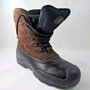 QUEST PAC 11 Sz 9 Brown Insulated Boots Mens R6 E8